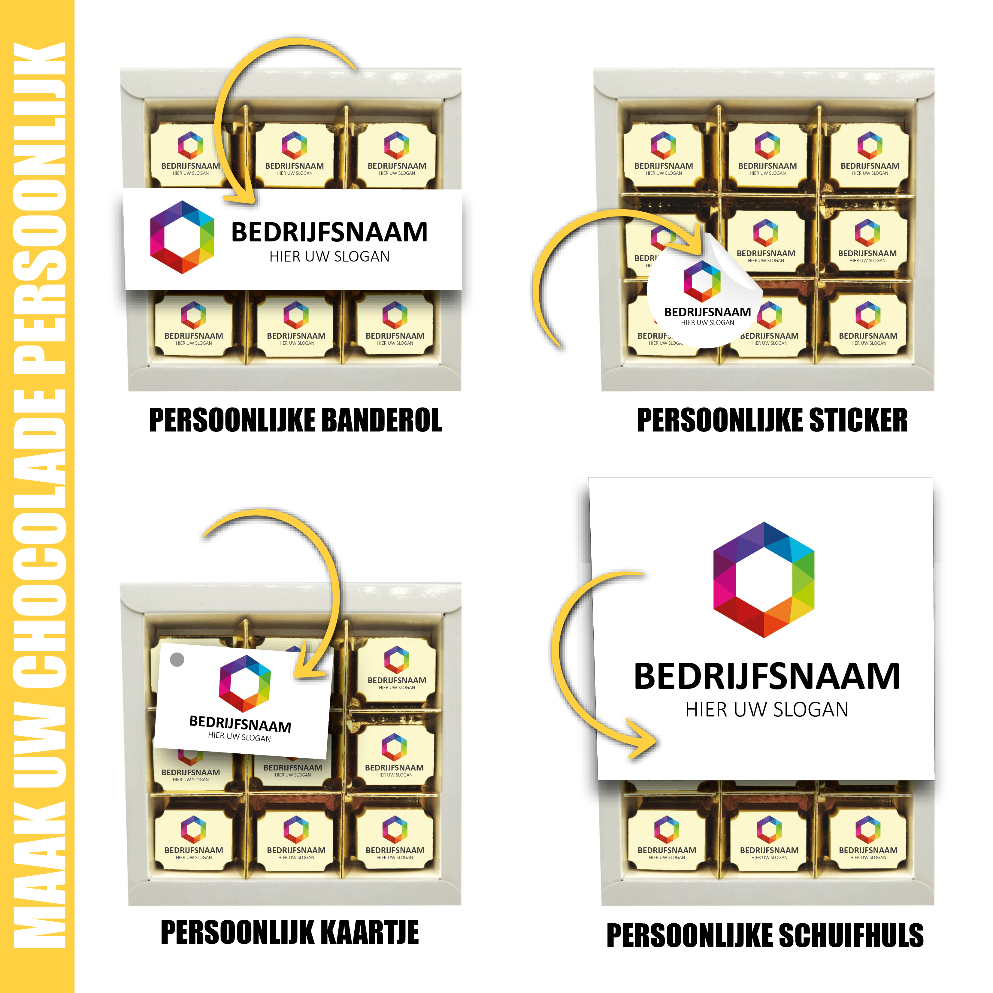 doosje met 9 logobonbons