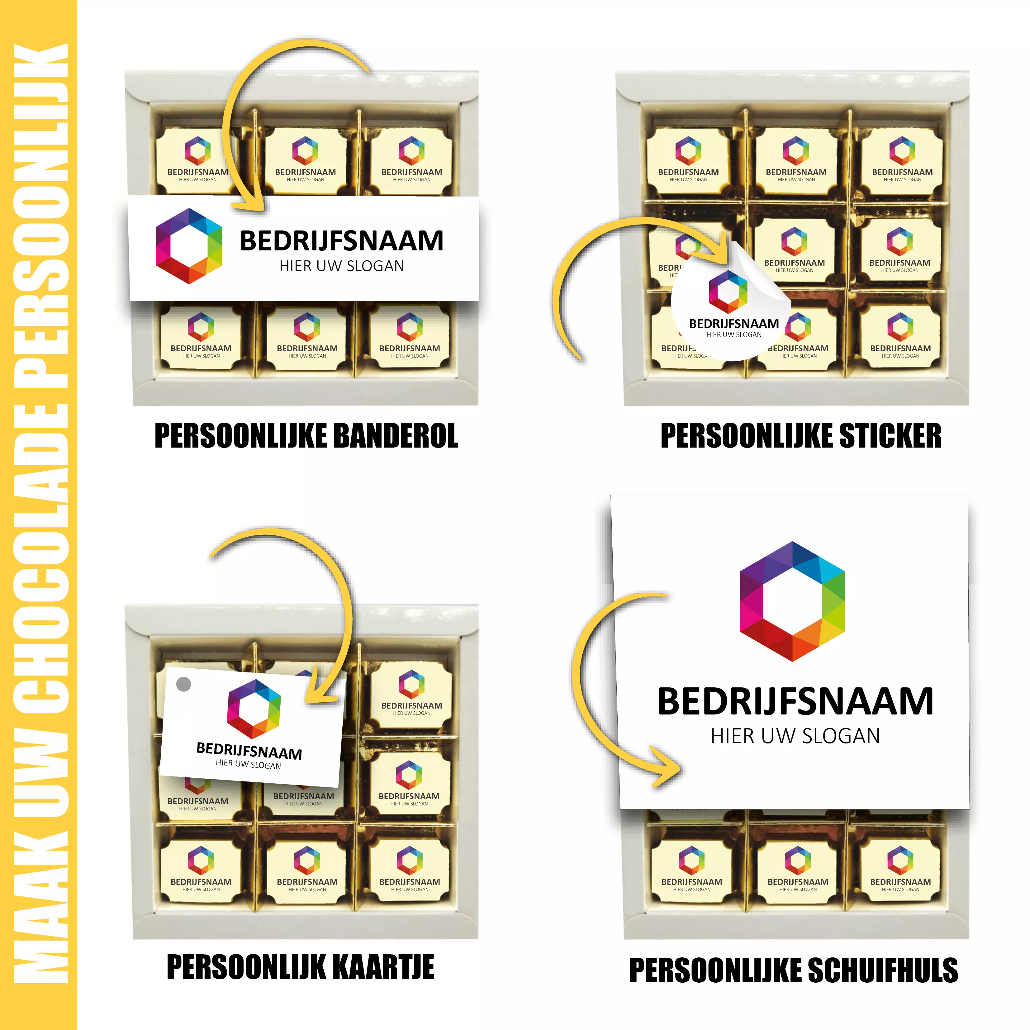 doosje met 9 logobonbons