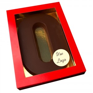 Letter O met logo pure chocolade