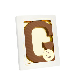 Grote Letter G met logo melk