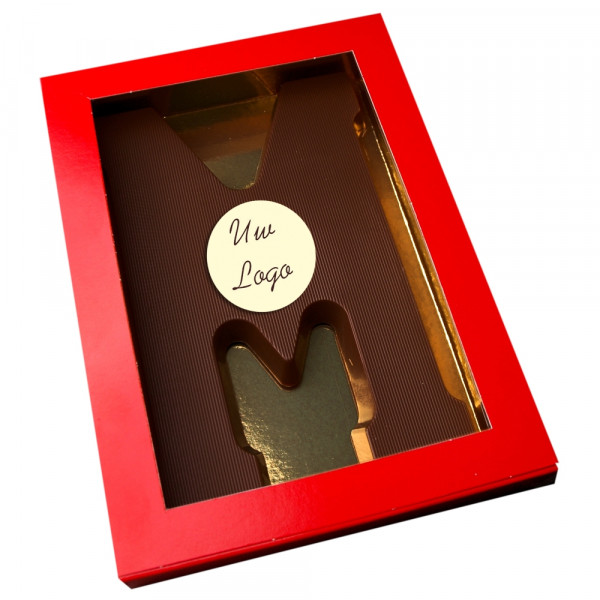Letter M met logo pure chocolade