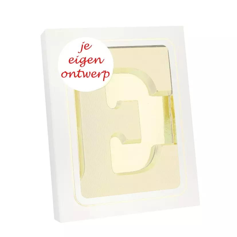 chocoladeletter met logo